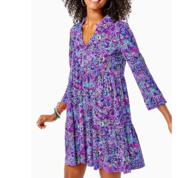 Lilly Pulitzer Alaina purple Swing Dress size Small - Picture 1 of 8